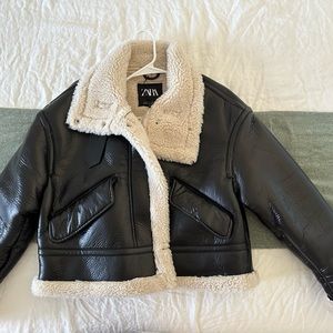 Zara Aviator Sherpa Jacket
